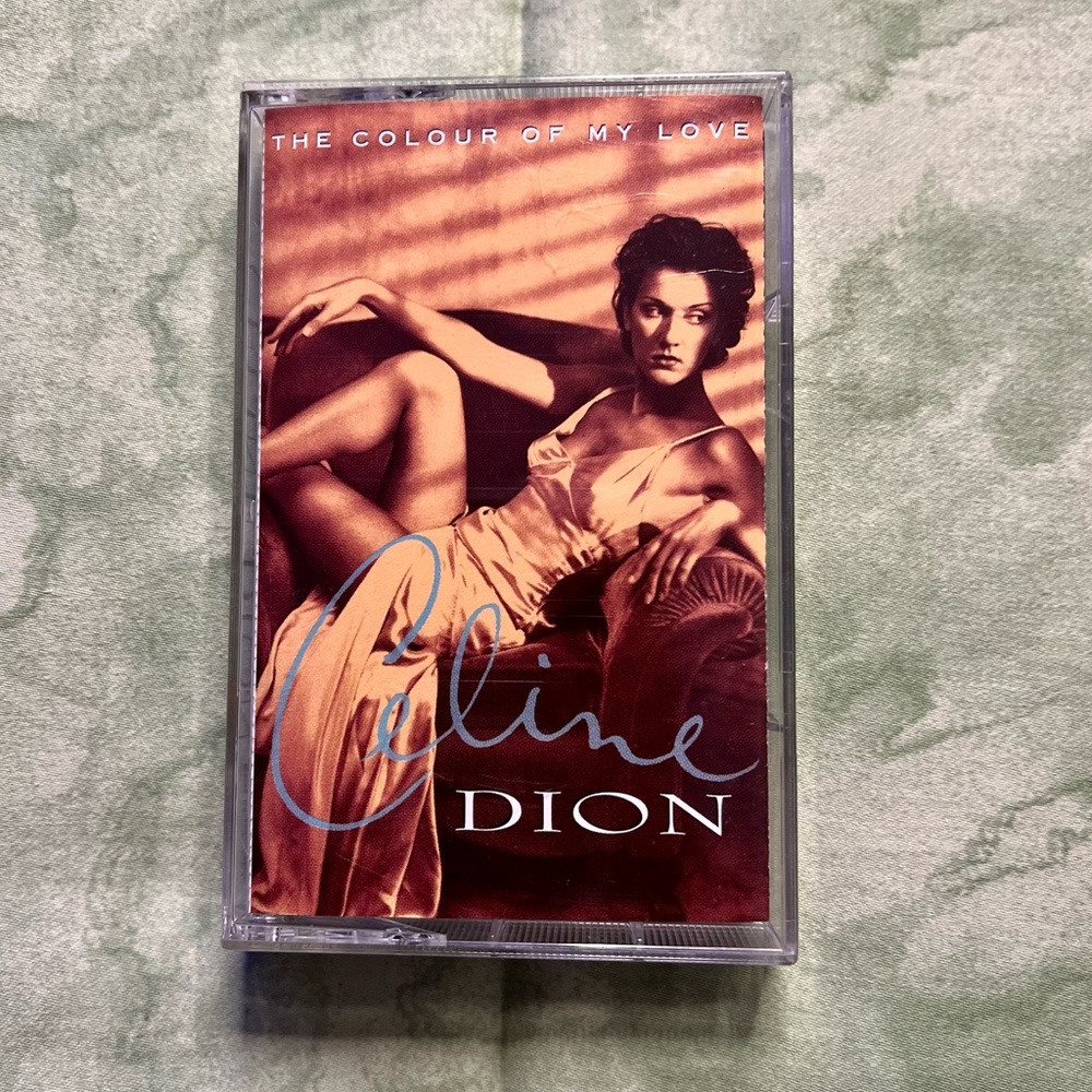 Vintage 1993 Celine Dion The Colour of my Love Cassette Tape